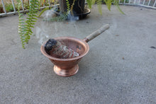 Load image into Gallery viewer, Smudging Pot | Traditional Handmade Incense Burner &amp; Holder for Smudging | 100% Pure Copper | Great for White Sage smudging
