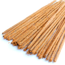 Load image into Gallery viewer, Indian Sandalwood Artisan Luxury Masala Incense Sticks | Divine Scent for Home, Meditation, Yoga, Aromatherapy | Calming, Memory Enhancing, Spirituality | 30 sticks
