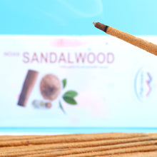 Load image into Gallery viewer, Indian Sandalwood Artisan Luxury Masala Incense Sticks | Divine Scent for Home, Meditation, Yoga, Aromatherapy | Calming, Memory Enhancing, Spirituality | 30 sticks
