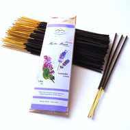 Lavender & Lilac Artisan Blend Incense Sticks - Premium Hand-dipped Incense - Aromatherapy, Meditation, Relaxation - Aroma Valley - 75 grams (50+ sticks)